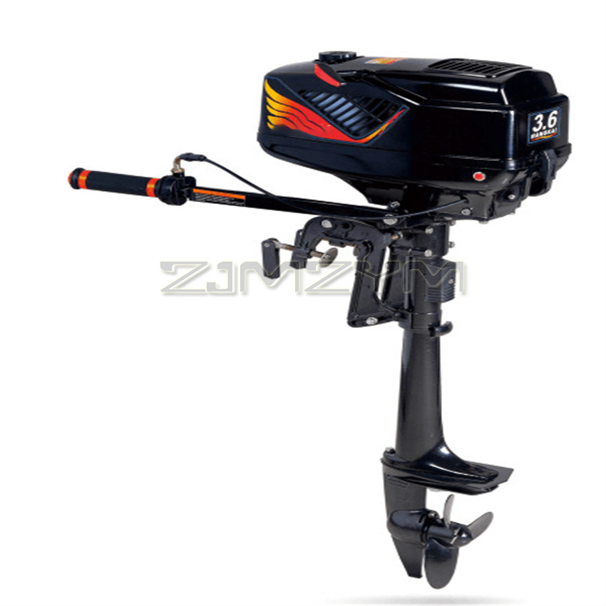 Fishing Boat Outboard Motor - Silnik zaburtowy 2-suwowy 3.6KM chłodzony wodą,