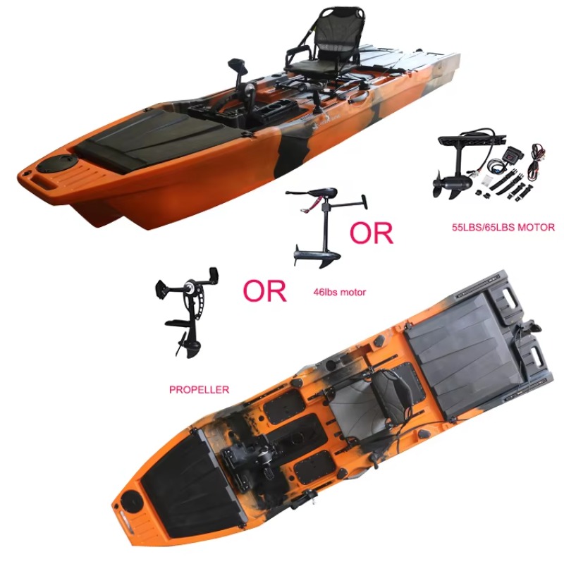 Fishing Boat Trolling Motor - Kajak jednoosobowy Vicking 12.6FT z napędem