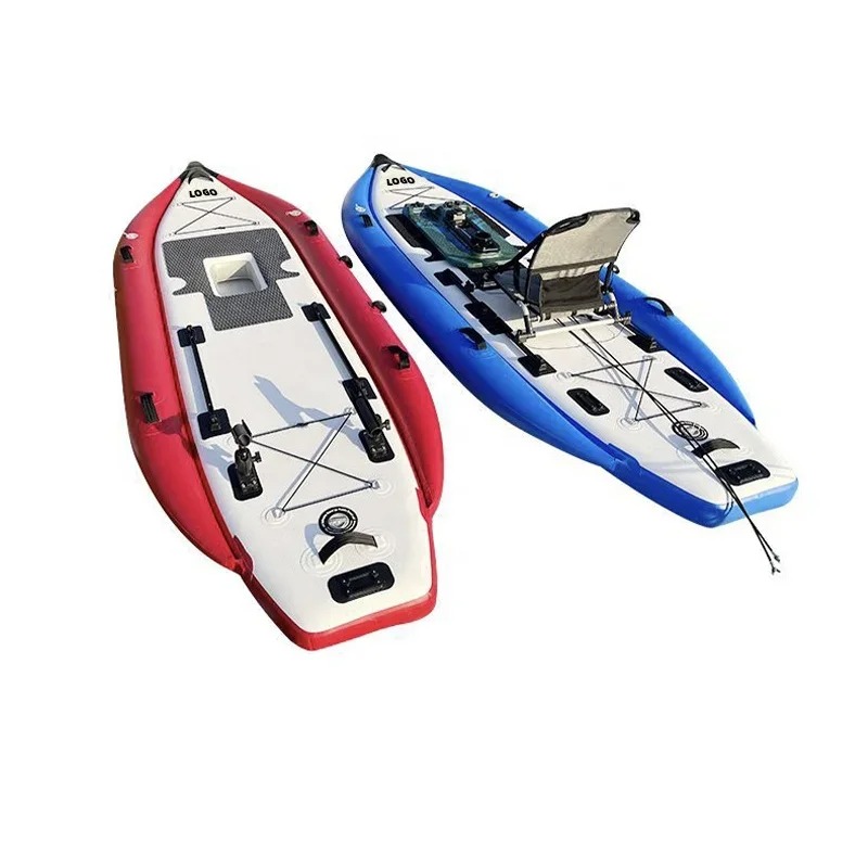 Fishing Boat Aluminum - Kajak pedałowy z siateczką na nogi,