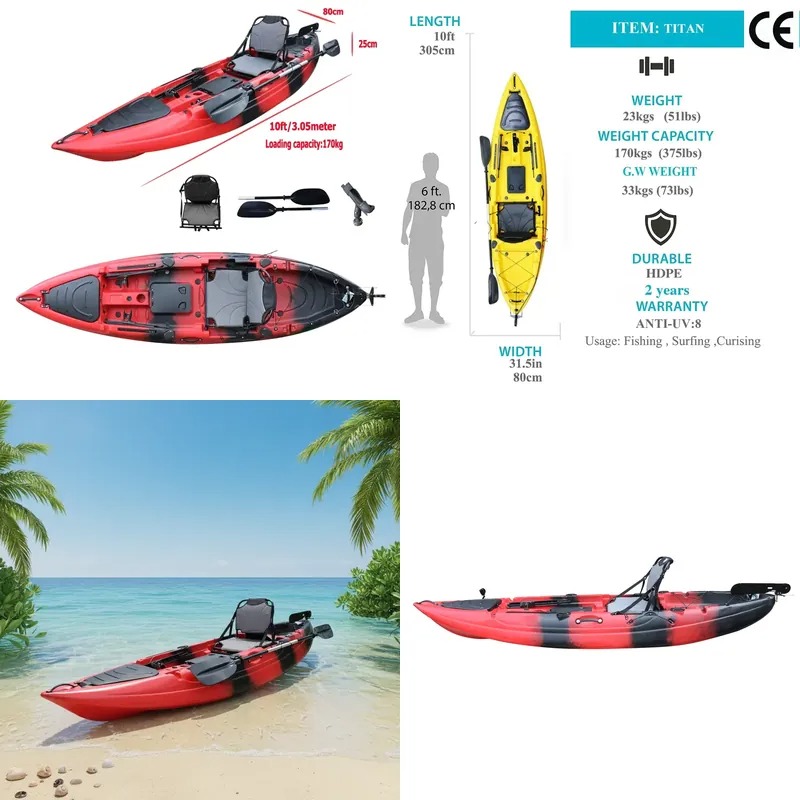 Kajak wędkarski jednoosobowy 3 – Fishing Boat Seat recenzja i cena