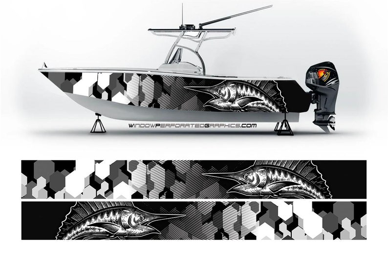 Moro czarno-białe marlinowe ry – Fishing Boat Trailer recenzja i cena